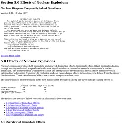 Effects of Nuclear Explosions