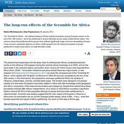The long-run effects of the Scramble for Africa