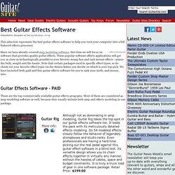 Best Guitar Effects Software