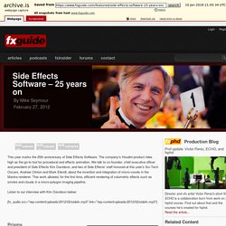 Side Effects Software – 25 years on