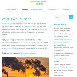 Causes, Effects and Solutions of Air Pollution