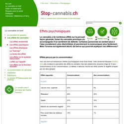 Les effets psychiques - Stop-Cannabis.ch