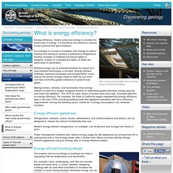 What is Energy Efficiency?