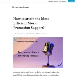 How to attain the Most Efficient Music Promotion Support?