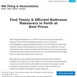Find Timely & Efficient Bathroom Makeovers in Perth at Best Prices