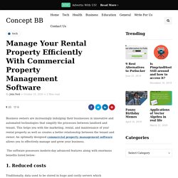 Manage Your Rental Property Efficiently With Property Management Software