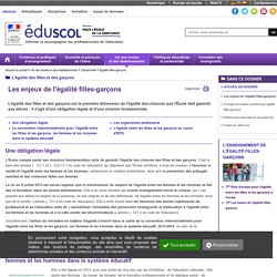 EDUSCOL Egalité F/G
