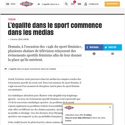 L’égalité dans le sport commence dans les médias