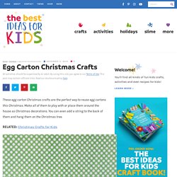 Egg Carton Christmas Crafts
