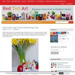 Egg Carton Crafts - Chicken Egg Cups