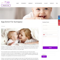 Egg Donor For Surrogacy