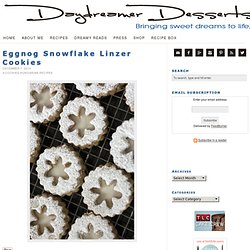 Eggnog Snowflake Linzer Cookies