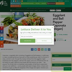 Eggplant and Bell Pepper Caponata [Vegan]