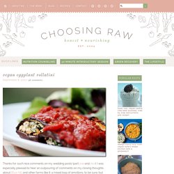 Choosing Raw – vegan and raw recipes