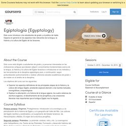 Egiptología (Egyptology)
