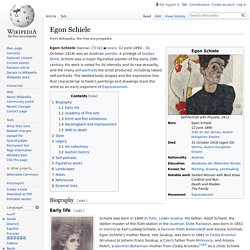 Egon Schiele : protégé de Klimt