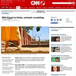 With Egypt in limbo, schools crumbling