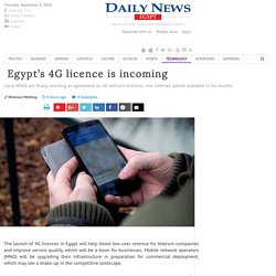  Egypt's 4G licence is incoming