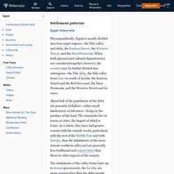 Egypt - Settlement patterns