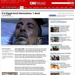 2 in Egypt torch themselves; 1 dead