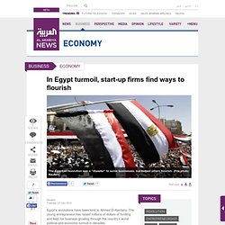 In Egypt turmoil, start-up firms find ways to flourish