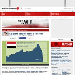 L’Égypte coupe l’accès à Internet 