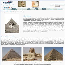 Le Sphinx et les Pyramides de Gizeh
