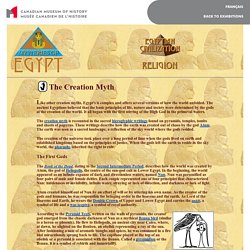 Egyptian civilization - Myths - Creation myth