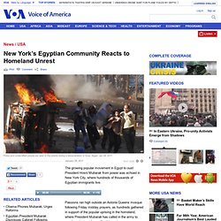 New York’s Egyptian Community Reacts to Homeland Unrest