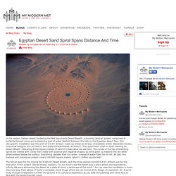 Egyptian Desert Sand Spiral