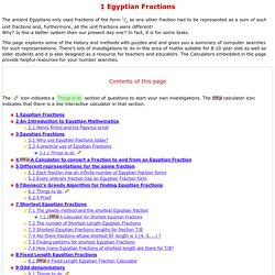 Egyptian Fractions