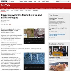 Egyptian pyramids found by infra-red satellite images