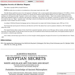 Egyptian Secrets