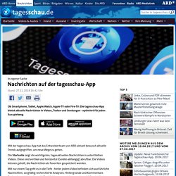 In eigener Sache: Nachrichten auf der tagesschau-App