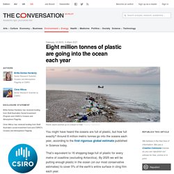 How much plastic goes into the oceans each year?