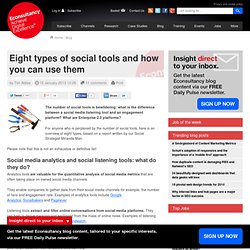 Eight types of social tools and how you can use them
