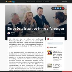 Einige Details zu treu-immo erfahrungen