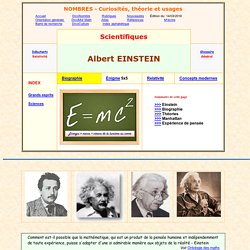 Einstein - sa vie - biographie