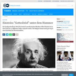 Einsteins ″Gottesbrief″ unter dem Hammer