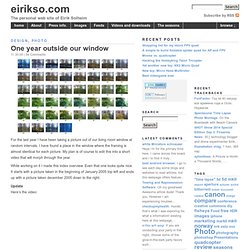 www.eirikso.com » Blog Archive » One year outside our window
