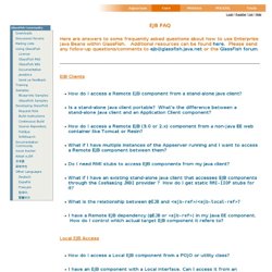 EJB FAQ — Java.net