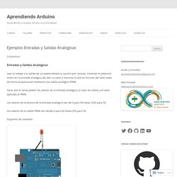 Ejemplos Entradas y Salidas Analógicas