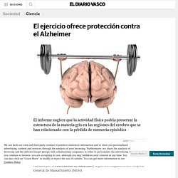 El ejercicio ofrece protección contra el Alzheimer