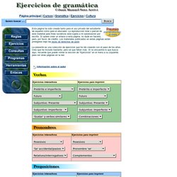 Ejercicios de gramática y ortografía