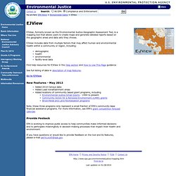 Environmental Justice Map Tool U.S. EPA