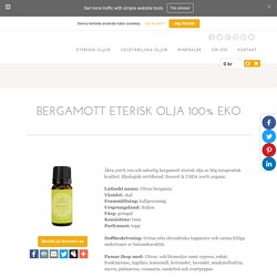 Ekologisk eterisk olja - Bergamott - Lifeblossom