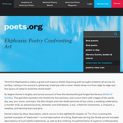 Ekphrasis: Poetry Confronting Art