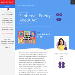 Ekphrasis: Poetry About Art