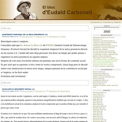 El bloc d'Eudald Carbonell