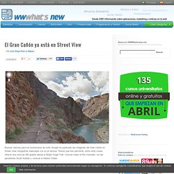 El Gran Cañón ya está en Street View